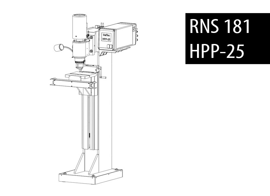 BalTec radial pedestal riveting machine model 181 with process control HPP-25