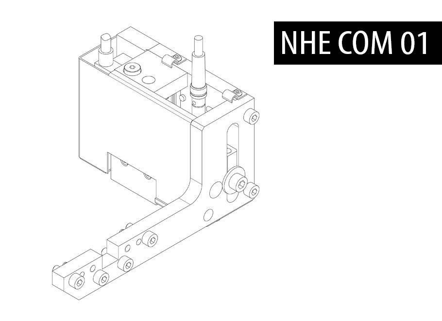 Drawing of BalTec rivet base detection device model NHE COM-01