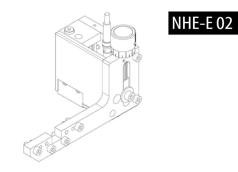 Drawing of BalTec rivet base detection device model NHE MYC-E-02