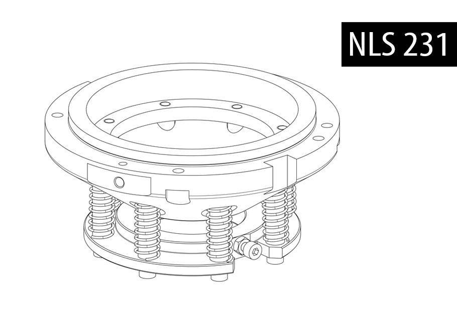BalTec graphic image for downholder NLS with spiral springs for machine types 231  and 231R