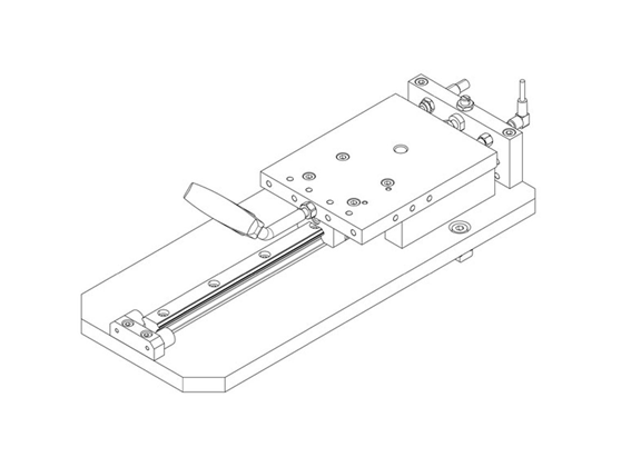 Baltec drawing for sliding tables type HST