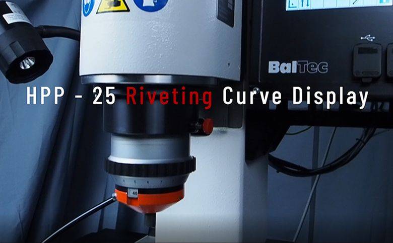 BalTec Tutorial on finding the riveting curve on HPP-25